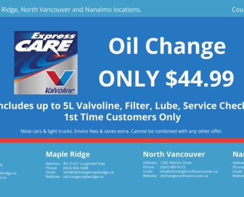 Express Oil Change Nanaimo-$44.99 off coupon